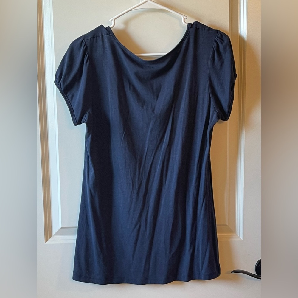 Modbe Navy Blouse - Picture 2 of 6